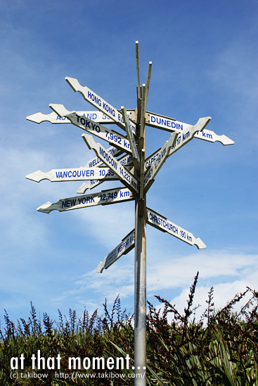 Cape Foulwind signpost（New Zealand）